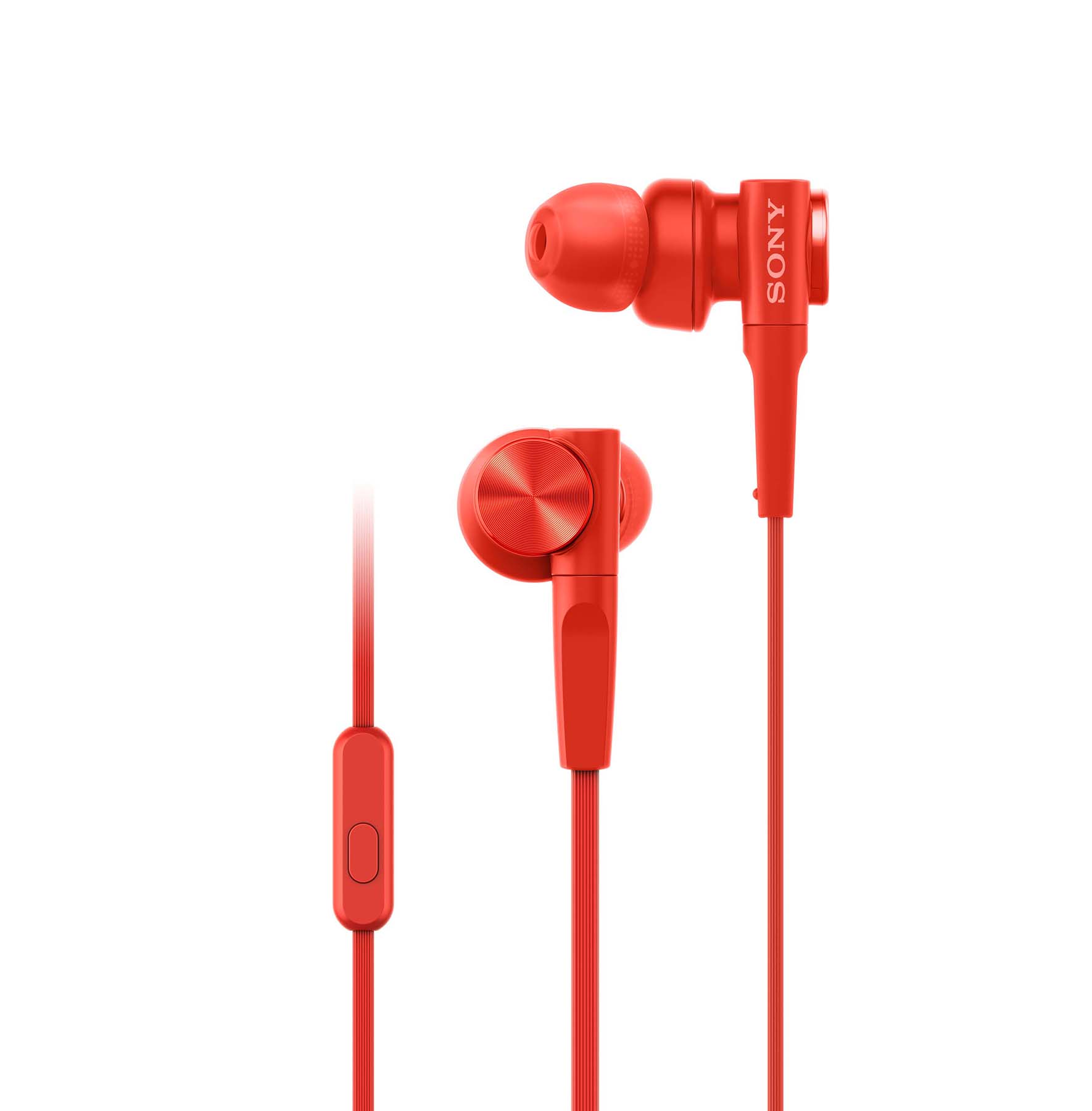 Sony Headset Ear Canal Remote XB55 Red